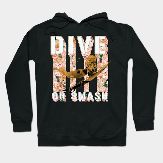 dive or smash, surf shirt, summer shirt, beach shirt Hoodie by L  B  S  T store